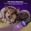 UV Flashlight Black Light 51 LED 395 nM Ultraviolet Blacklight Detector for Dog Urine Pet Stains and Bed Bug