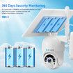 4G LTE Security Camera Home House CCTV Spy Wireless Solar WiFi Surveillance System Outdoor PTZ SIM Card Batteries