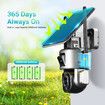 4G LTE Security Camera Home CCTV House Spy Solar Wireless Outdoor Surveillance System Dual Lens 4K PTZ Batteries