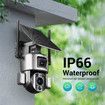 4G LTE Security Camera Home CCTV House Spy Solar Wireless Outdoor Surveillance System Dual Lens 4K PTZ Batteries