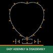 Wedding Arch Backdrop Stand Balloon Display Flower Holder Heart Shape Birthday Party Anniversary Decoration Metal Frame 2M