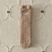 Women Winter Warm Fluffy Socks Home Floor Sleep Kawaii 3D Cute Animal Thick Fleece Fuzzy Sock Fashion Style Color Khaki