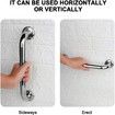 Shower Grab Bar,Stainless Steel Bathroom Grab Bar,Shower Handle,Bath Handle,Grab Bars Senior for Bathroom (12 Inch/2 Pack)
