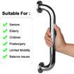 Shower Grab Bar,Stainless Steel Bathroom Grab Bar,Shower Handle,Bath Handle,Grab Bars Senior for Bathroom (12 Inch/2 Pack)