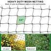 Bird Net 25'x50' Bird Netting for Chicken Coop Roof, Nylon 3/4" Mesh Netting Poultry Netting For Fruits Trees Plant, Aviary Netting Deer Fence
