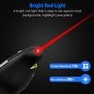 Presentation Clicker Wireless Presenter Remote Clicker,RF 2.4GHz USB Presentation Clicker PPT PowerPoint Clicker (Red Light)
