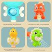 Bath Toys For Kids,Bathroom Dinosaur Pipe Water Wheel Turning Fun Baby Playing In Water DIY Bath Toys
