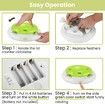 Interactive Cat Toy Indoor 8 Holes Automatic Random Stretch Out Feather Smart Kitten Toys