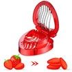 Strawberry Slicer Kitchen Gadget Fruit Cutter, Boiled Egg Slicer