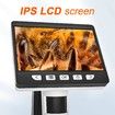 LCD Digital Microscope 4.3 inch Coin Microscope 50X-1000X Magnification,USB Microscope with 8 Adjustable LED Lights for Adults Kids,Compatible with Windows/Mac/iOS