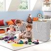 Laundry Basket Hamper Large Collapsible Laundry Hamper with Easy Carry Handles,Freestanding Clothes Hampers for Laundry,Bedroom,Dorm,Clothes,Towels,Toys (100L,Grey)