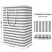 Laundry Basket Hamper Large Collapsible Laundry Hamper with Easy Carry Handles,Freestanding Clothes Hampers for Laundry,Bedroom,Dorm,Clothes,Towels,Toys (75L,Grey)
