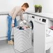 Laundry Basket Hamper Large Collapsible Laundry Hamper with Easy Carry Handles,Freestanding Clothes Hampers for Laundry,Bedroom,Dorm,Clothes,Towels,Toys (75L,Grey)