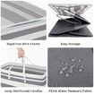Large Laundry Basket,Waterproof,Freestanding Laundry Hamper,Collapsible Tall Clothes Hamper with Extended Handles for Clothes Toys in The Dorm and Family (Gradient Grey,2Pack,100L)