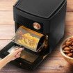 Air Fryer Basket Rotisserie Oven Cage 360 Degree Stainless Steel Roaster Drum Racks Heating Baking Nuts Coffee Beans Tea BBQ Tool Kitchen Prep