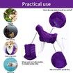 Microfibre Dog Bathrobe, Quick-Drying Bath Towel with Velcro Fastener, Very Absorbent Bathrobe for Dogs and Cats, pet Towel, Purple ,L