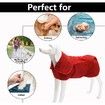 Dog Drying Coat -Dry Fast Dog Bag - Dog Bathrobe Towel - Microfibre Fast Drying Super Absorbent Pet Dog Cat Bath Robe Towel,Luxuriously Soft-Red-L
