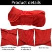 Dog Drying Coat -Dry Fast Dog Bag - Dog Bathrobe Towel - Microfibre Fast Drying Super Absorbent Pet Dog Cat Bath Robe Towel,Luxuriously Soft-Red-L