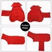 Dog Drying Coat -Dry Fast Dog Bag - Dog Bathrobe Towel - Microfibre Fast Drying Super Absorbent Pet Dog Cat Bath Robe Towel,Luxuriously Soft-Red-L