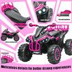 Kids Off Road Electric ATV Ride On Quad Bike 12V Toy 4 Wheeler Rechargeable Battery MP3 USB LED Children