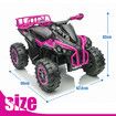 Kids Off Road Electric ATV Ride On Quad Bike 12V Toy 4 Wheeler Rechargeable Battery MP3 USB LED Children