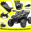 Electric Off Road Ride On Quad Bike 12V Kids Toy 4 Wheeler Children Rechargeable Battery MP3 USB LED Black
