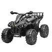 Electric Off Road Ride On Quad Bike 12V Kids Toy 4 Wheeler Children Rechargeable Battery MP3 USB LED Black