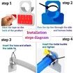 4PCS Pool Pipe Holders, Intex Pool Accessories, Prevent Pipe Sagging, Improve Pool Hoses Lifespan (Blue)