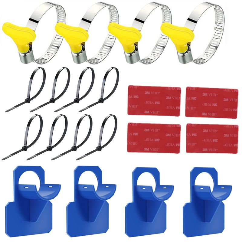 4PCS Pool Pipe Holders, Intex Pool Accessories, Prevent Pipe Sagging, Improve Pool Hoses Lifespan (Blue)