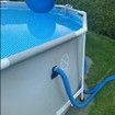 4PCS Pool Pipe Holders, Intex Pool Accessories, Prevent Pipe Sagging, Improve Pool Hoses Lifespan (Blue)