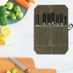 Knife Bag ,Knife Roll,Heavy Duty Knife Case,Waxed Canvas Chef Knife Roll Bag,Fold Up Knife Holders