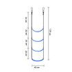 Yacht Side Ladder, 4 Step Boat Rope Ladder, Wakeboard Equipment for Yachts, Kayaks, Jet Skis, 4 ladders