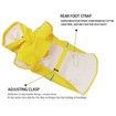 Waterproof Pet Dog Coat Jacket Vest Raincoat Clothes Dog Rain Coat Reflective Color Yellow Size M