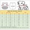 Waterproof Pet Dog Coat Jacket Vest Raincoat Clothes Dog Rain Coat Reflective Color Yellow Size M