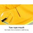 Waterproof Pet Dog Coat Jacket Vest Raincoat Clothes Dog Rain Coat Reflective Color Yellow Size M