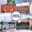 Automatic Gate Opener Electric Sliding Door Motor Remote Control Auto Smart Home Security Driveway Heavy Duty Operator 1500kg 4m Gear Track