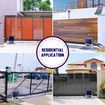 Auto Electric Gate Opener Sliding Door Motor Remote Control Smart Driveway Operator Heavy Duty 1500kg Home Security 5m Gear Track