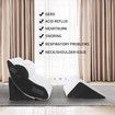 Triangle Wedge Pillow Bed Reading Cushion Set Acid Reflux Memory Foam Neck Pain Back Support Sleeping Velvet Fabric Leg Elevation