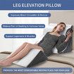 Triangle Wedge Pillow Bed Reading Cushion Set Acid Reflux Memory Foam Neck Pain Back Support Sleeping Velvet Fabric Leg Elevation