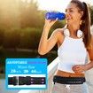 Slim Running Belt for Women Men,Runners Fanny Pack Phone Holder,Run Pouch Waist Belt for Workout Jogging,Money Belt Running Gift Gear Accessories (Black)