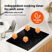 60cm Induction Cooktop Electric Cooker Stove Hob Burner Ceramic Glass Cook Top Hot Plate 4 Zones Touch Control Built In Maxkon