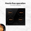 60cm Induction Cooktop Electric Cooker Stove Hob Burner Ceramic Glass Cook Top Hot Plate 4 Zones Touch Control Built In Maxkon