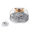 12 Eggs Incubator Automatic Hatching Chicken Quail Duck Hatcher Turner Transparent Humidity Temperature Control