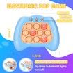 Electronic Handheld Puzzle Pop Light Up Game for Kids,Sensory Fidget Quick Push Games Toy for Boys and Girls6-12 Birthday Gift Light Blue