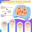 Electronic Handheld Puzzle Pop Light Up Game for Kids,Sensory Fidget Quick Push Games Toy for Boys and Girls6-12 Birthday Gift Light Blue
