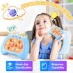 Electronic Handheld Puzzle Pop Light Up Game for Kids,Sensory Fidget Quick Push Games Toy for Boys and Girls6-12 Birthday Gift Light Blue