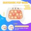 Electronic Handheld Puzzle Pop Light Up Game for Kids,Sensory Fidget Quick Push Games Toy for Boys and Girls6-12 Birthday Gift White
