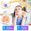 Electronic Handheld Puzzle Pop Light Up Game for Kids,Sensory Fidget Quick Push Games Toy for Boys and Girls6-12 Birthday Gift White