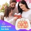 Electronic Handheld Puzzle Pop Light Up Game for Kids,Sensory Fidget Quick Push Games Toy for Boys and Girls6-12 Birthday Gift White