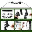 Recurve Bow Arrow Set 20lbs Archery Takedown Hunting Sports Equipment 48Inch Target Shooting RH Right Handed Youth Outdoor Black